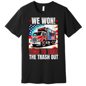 Trump 2024 We Won Wins Victory Inauguration 2025 Garbage Premium T-Shirt