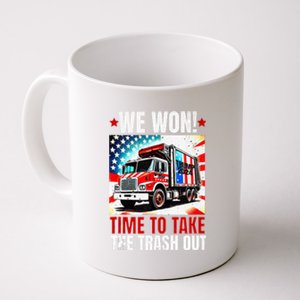 Trump 2024 We Won Wins Victory Inauguration 2025 Garbage Coffee Mug