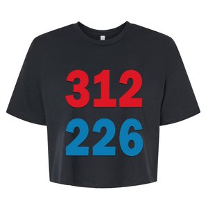 Trump 2024 Winner 312 American Election Results 312 226 Bella+Canvas Jersey Crop Tee