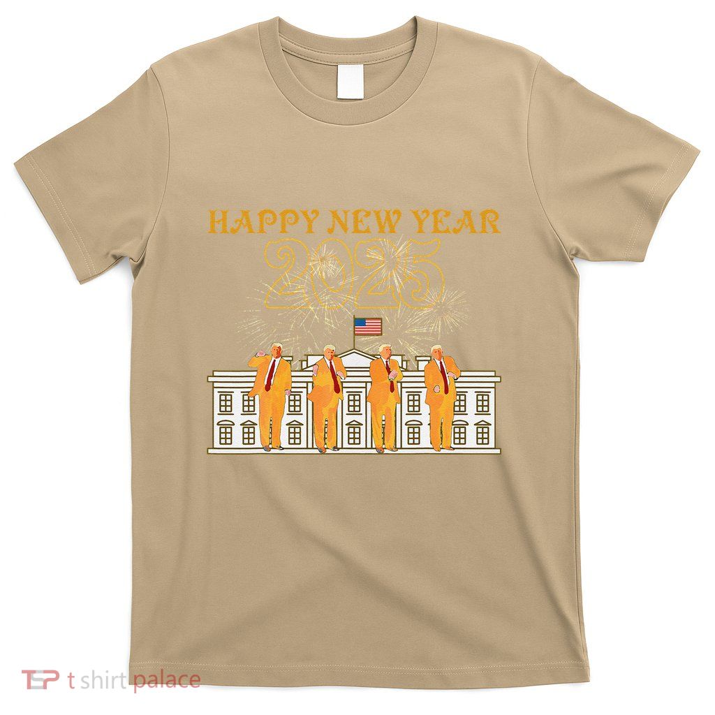 Trump 2025 White House Fireworks Happy New Year Celebration T-Shirt