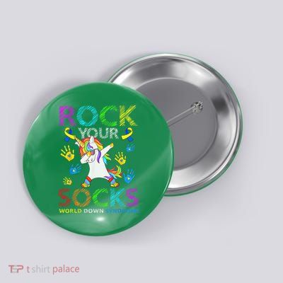 Trisomy 21 XX Extra Chromosome Girl World Down Syndrome Days Button