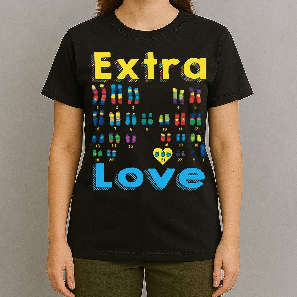 Trisomy 21 XY Extra Chromosome  World Down Syndrome Day T-Shirt