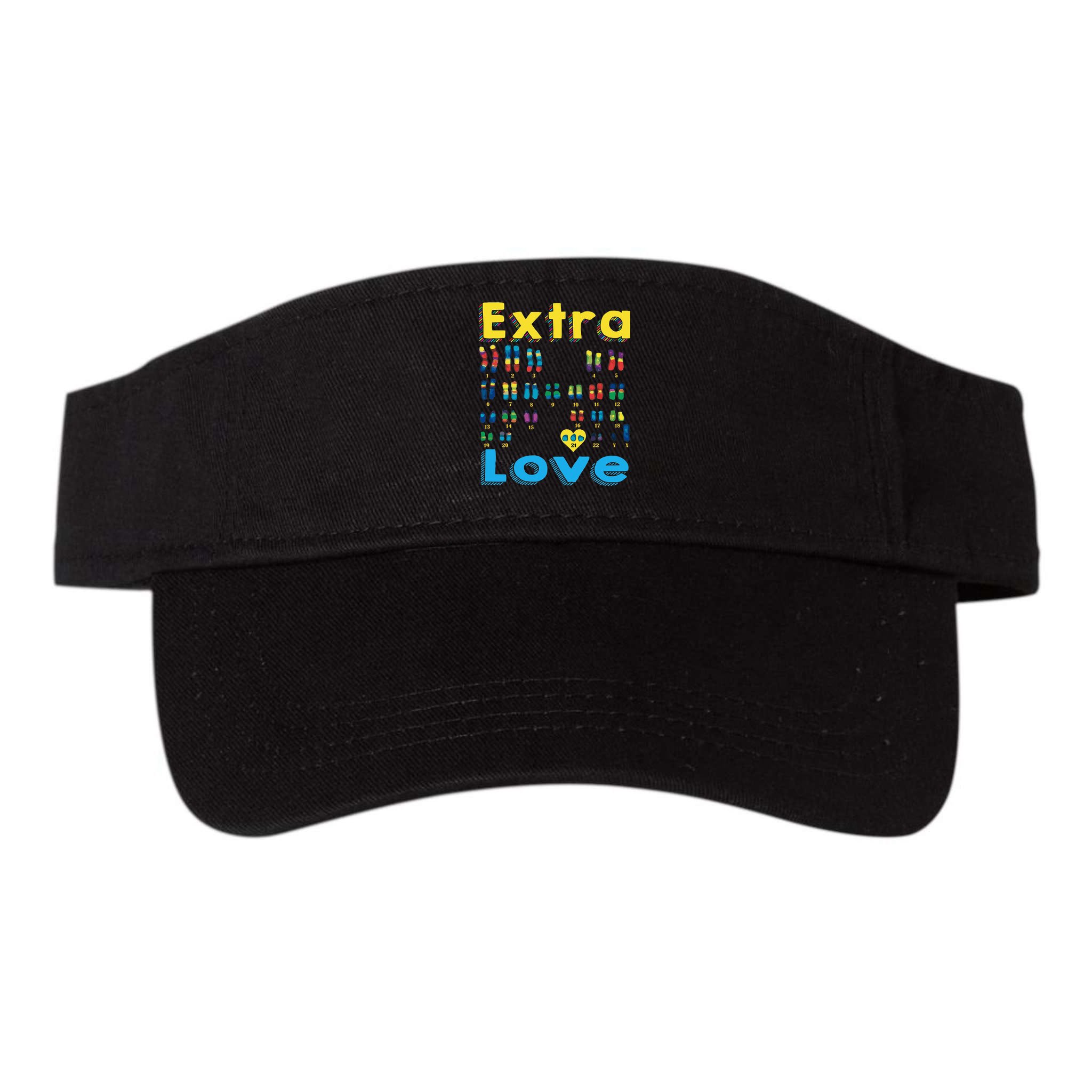 Trisomy 21 XY Extra Chromosome  World Down Syndrome Day Visor