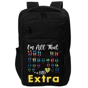 Trisomy 21 XX Extra Chromosome World Down Syndrome Day Impact Tech Backpack