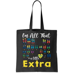 Trisomy 21 XX Extra Chromosome World Down Syndrome Day Tote Bag