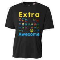 Trisomy 21 XX Extra Chromosome World Down Syndrome Day Cooling Performance Crew T-Shirt