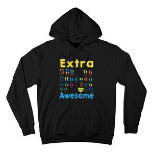 Trisomy 21 XX Extra Chromosome World Down Syndrome Day Hoodie