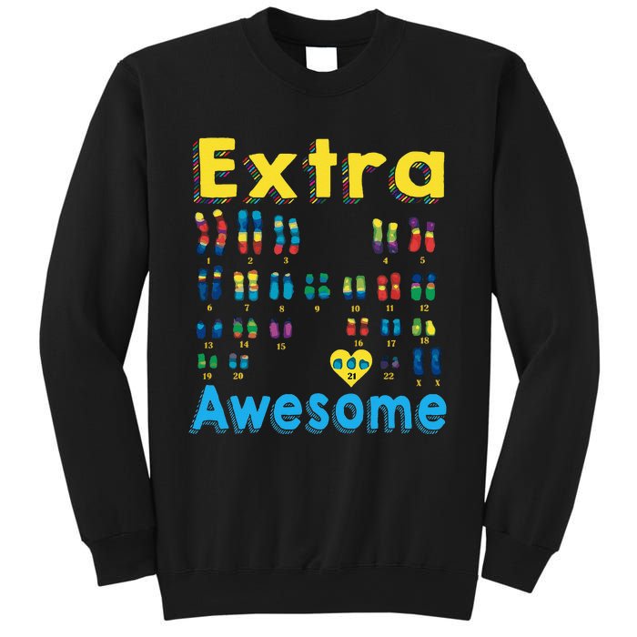 Trisomy 21 XX Extra Chromosome World Down Syndrome Day Sweatshirt