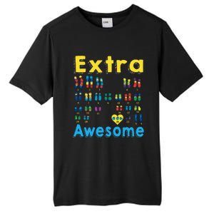 Trisomy 21 XX Extra Chromosome World Down Syndrome Day Tall Fusion ChromaSoft Performance T-Shirt