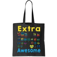 Trisomy 21 XX Extra Chromosome World Down Syndrome Day Tote Bag