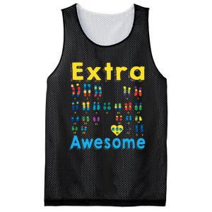 Trisomy 21 XX Extra Chromosome World Down Syndrome Day Mesh Reversible Basketball Jersey Tank