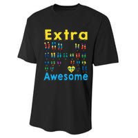 Trisomy 21 XX Extra Chromosome World Down Syndrome Day Performance Sprint T-Shirt