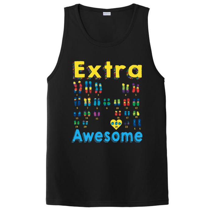 Trisomy 21 XX Extra Chromosome World Down Syndrome Day PosiCharge Competitor Tank