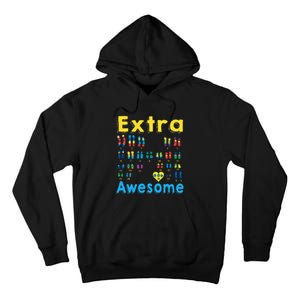 Trisomy 21 XX Extra Chromosome World Down Syndrome Day Tall Hoodie