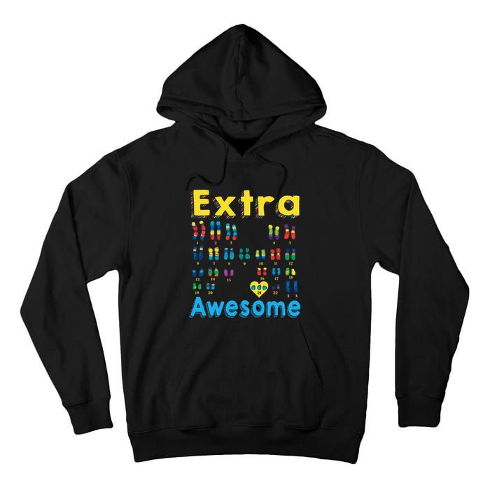 Trisomy 21 XX Extra Chromosome World Down Syndrome Day Tall Hoodie