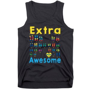 Trisomy 21 XX Extra Chromosome World Down Syndrome Day Tank Top