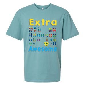 Trisomy 21 XX Extra Chromosome World Down Syndrome Day Sueded Cloud Jersey T-Shirt