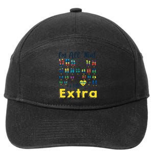 Trisomy 21 XX Extra Chromosome  World Down Syndrome Day 7-Panel Snapback Hat