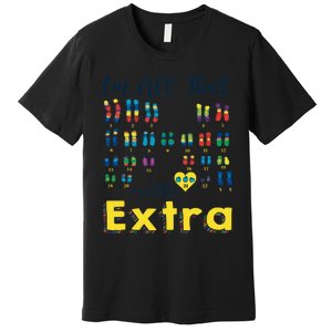 Trisomy 21 XX Extra Chromosome  World Down Syndrome Day Premium T-Shirt