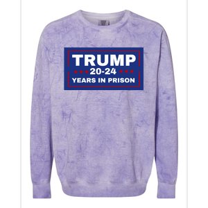 Trump 20,24 Years In Prison, Democrats Liberals Colorblast Crewneck Sweatshirt