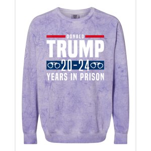 Trump 20,24 Years In Prison, Democrats Liberals Colorblast Crewneck Sweatshirt