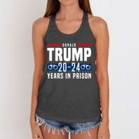 Trump 20,24 Years In Prison, Democrats Liberals Women's Knotted Racerback Tank