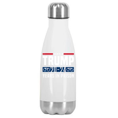 Trump 20,24 Years In Prison, Democrats Liberals Stainless Steel Insulated Water Bottle