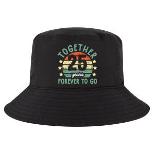 Together 25 Years Forever To Go 25th Wedding Anniversary Cool Comfort Performance Bucket Hat