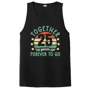 Together 25 Years Forever To Go 25th Wedding Anniversary PosiCharge Competitor Tank