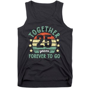 Together 25 Years Forever To Go 25th Wedding Anniversary Tank Top