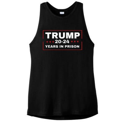 Trump 2024 Years In Prison Democrats Liberals Vote Blue Ladies PosiCharge Tri-Blend Wicking Tank