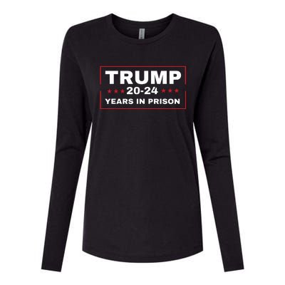 Trump 2024 Years In Prison Democrats Liberals Vote Blue Womens Cotton Relaxed Long Sleeve T-Shirt