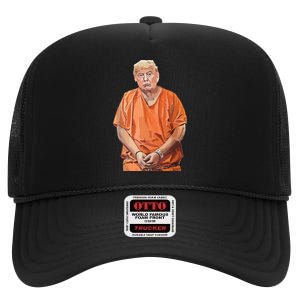 Trump 2024 Years In Prison Funny Antitrump High Crown Mesh Back Trucker Hat