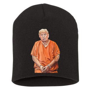 Trump 2024 Years In Prison Funny Antitrump Short Acrylic Beanie