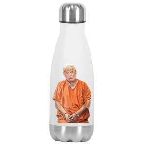 Trump 2024 Years In Prison Funny Antitrump Stainless Steel Insulated Water Bottle