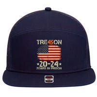 Tre45on 2024 Years In Prison AntI Trump 2024 7 Panel Mesh Trucker Snapback Hat