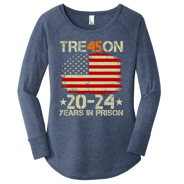 Tre45on 2024 Years In Prison AntI Trump 2024 Women's Perfect Tri Tunic Long Sleeve Shirt