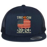 Tre45on 2024 Years In Prison AntI Trump 2024 Flat Bill Trucker Hat