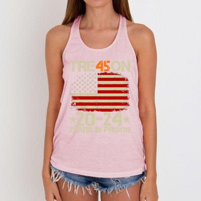 Tre45on 2024 Years In Prison AntI Trump 2024 Women's Knotted Racerback Tank