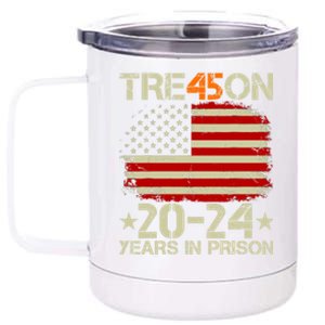 Tre45on 2024 Years In Prison AntI Trump 2024 12 oz Stainless Steel Tumbler Cup