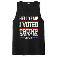 Trump 2024 Yeah! I Voted Trump And Will Do It Again Funny PosiCharge Competitor Tank