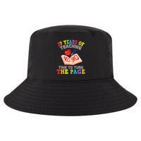 Teacher 27 Years Of Teaching Retired Time To Turn The Page Cool Comfort Performance Bucket Hat