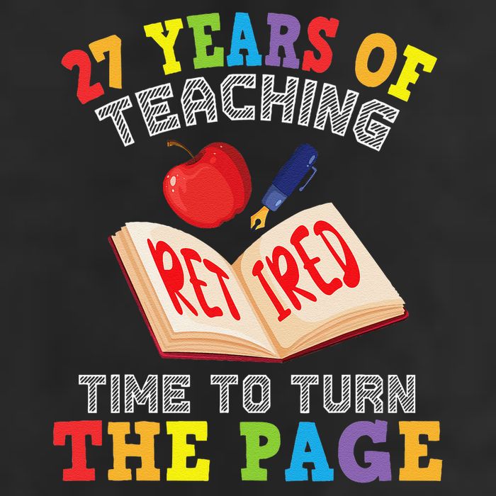 Teacher 27 Years Of Teaching Retired Time To Turn The Page Golf Towel