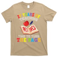 Teacher 27 Years Of Teaching Retired Time To Turn The Page T-Shirt