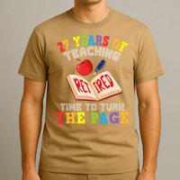 Teacher 27 Years Of Teaching Retired Time To Turn The Page T-Shirt
