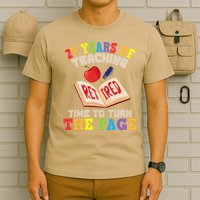 Teacher 27 Years Of Teaching Retired Time To Turn The Page T-Shirt