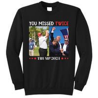 Trump 2024 You Missed Twice Golf Political Sweatshirt