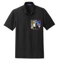 Trump 2024 You Missed Twice Golf Political Dry Zone Grid Polo