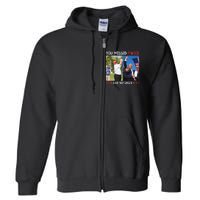 Trump 2024 You Missed Twice Golf Political Full Zip Hoodie