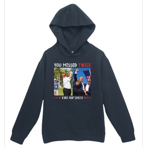 Trump 2024 You Missed Twice Golf Political Urban Pullover Hoodie